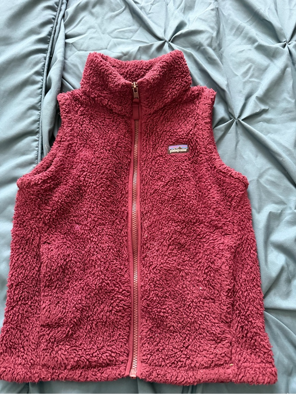 Patagonia Kids Pink Sherpa Fleece Vest